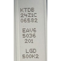 KIT DE LED'S PARA TV LG ( 6 PZ ) / NUMERO DE PARTE EAV65036201 / SSC_Y21 SLIM TRIDENT 50UP80_S / SSC_Y21 SLIM TRIDENT 50UP80_LGD_PTN0.5_REV00_210105 / MODELO 50UP76703LB / 50UQ9000PUD